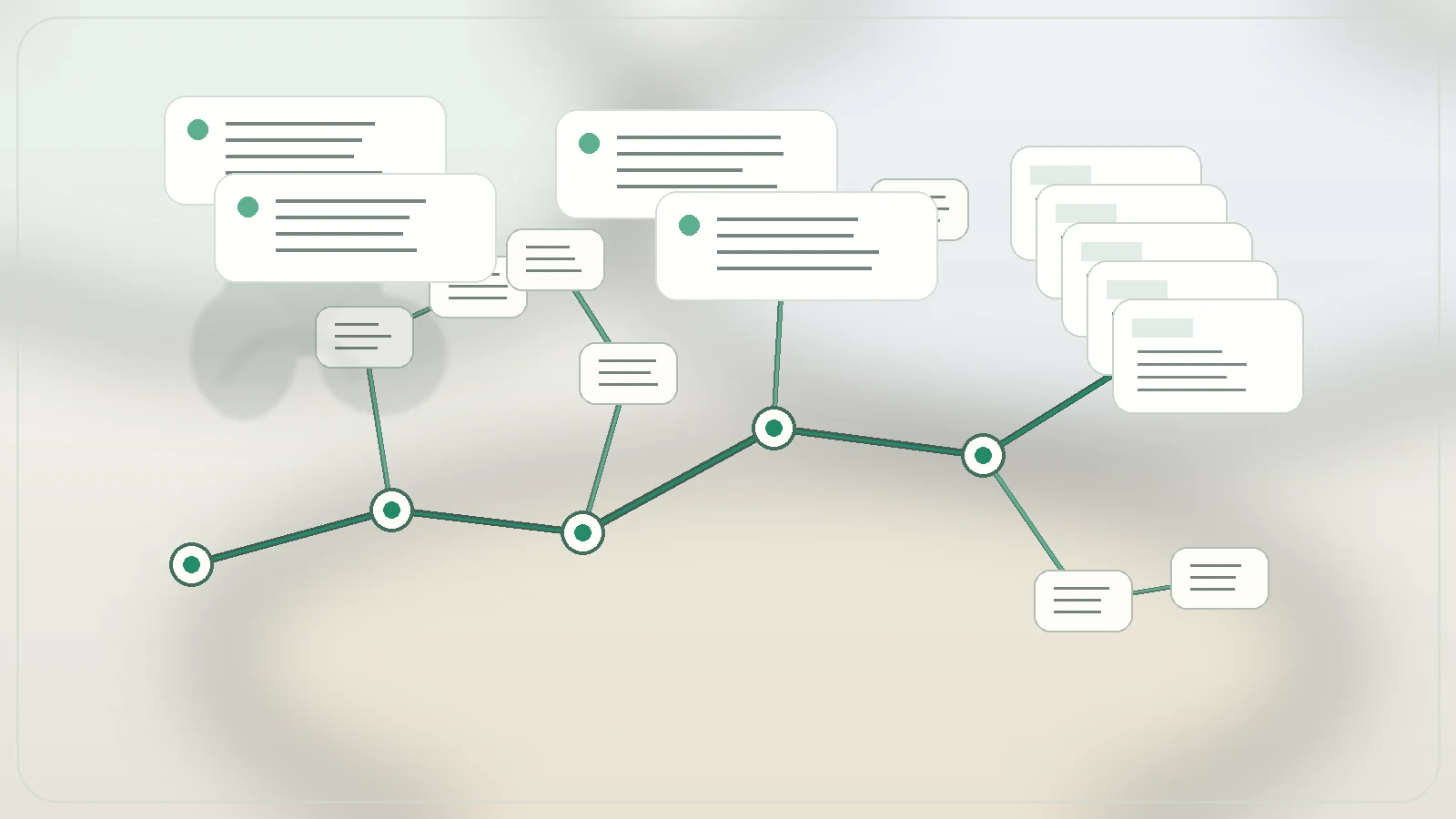 An agent explores an active codebase memory loop with visible tests, citations, and branch history.